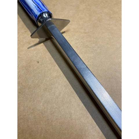 Butcher Tool Set VOOST 12" Square Combi Sapphire Sharpening Steel Chain Steel AllYourBlades