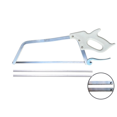 Butchers Meat Handsaw 17.5" 63cm Stainless Steel Meat Saw Kamlok Extra 2 Blades