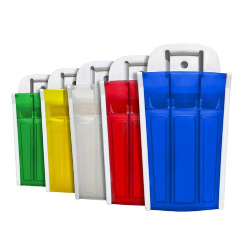 Butchers Plastic Knife Scabbard 3-Knife Triple Poly 8 inch Knife Pouch Blue AllYourBlades