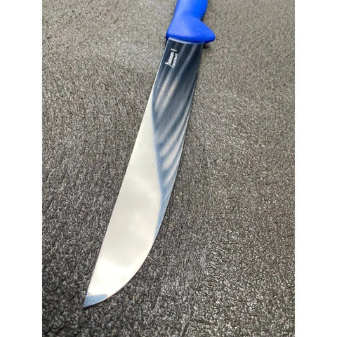 Diekensen 10" Straight Slicing Knife Wide Blade Blue Handle AllYourBlades