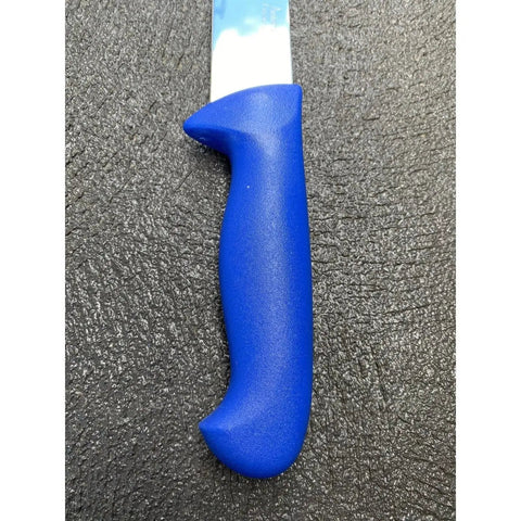 Diekensen 10" Straight Slicing Knife Wide Blade Blue Handle AllYourBlades