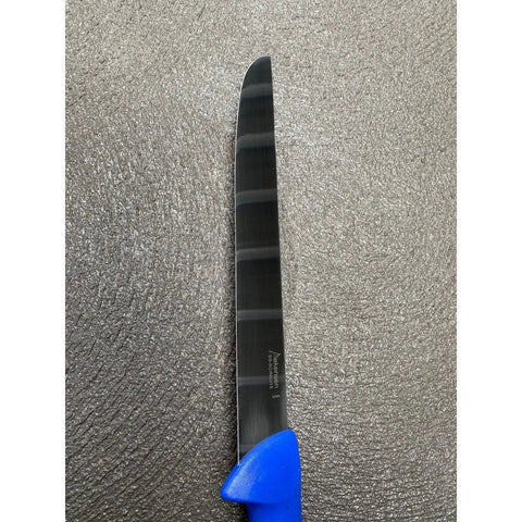Diekensen 10" Straight Slicing Knife Wide Blade Blue Handle AllYourBlades
