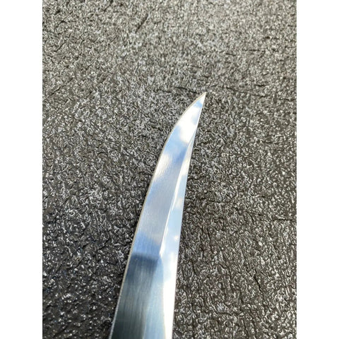 Diekensen 6' Curved Stiff Boning Knife White Ridged Grip Handle AllYourBlades