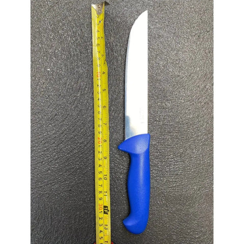 Diekensen 8" Straight Slicing Knife Wide Blade Blue Handle AllYourBlades