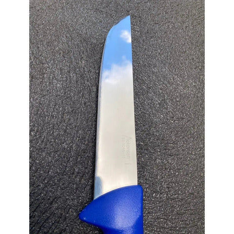 Diekensen 8" Straight Slicing Knife Wide Blade Blue Handle AllYourBlades
