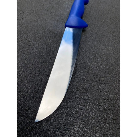 Diekensen 8" Straight Slicing Knife Wide Blade Blue Handle AllYourBlades