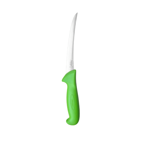 Diekensen Butchers 6" Tapered Blade Curved Narrow 15cm Boning Knife Green