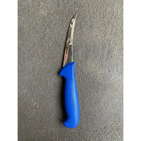 Diekensen Butchers Curved Stiff Boning Knife 5'' 13cm Blade - Blue AllYourBlades