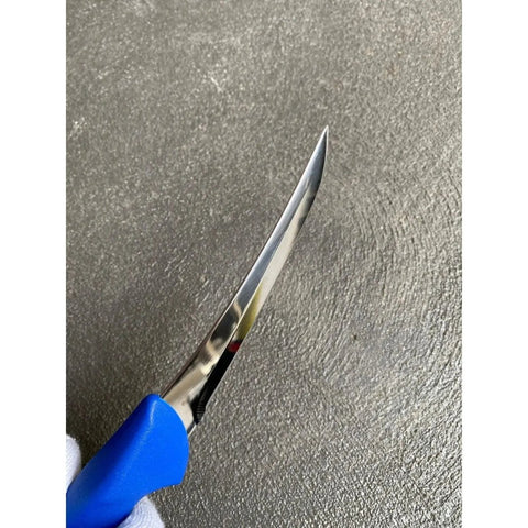 Diekensen Butchers Curved Stiff Boning Knife 5'' 13cm Blade - Blue AllYourBlades