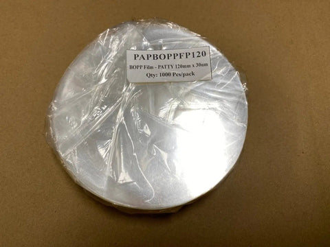 Hamburger Patty Machine BOPP Film - Patty - 100mm/120mm, 30um Thickness AllYourBlades