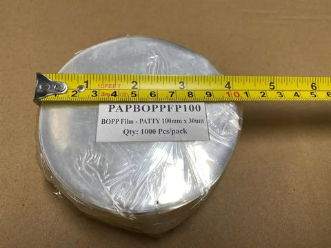 Hamburger Patty Machine BOPP Film - Patty - 100mm/120mm, 30um Thickness AllYourBlades