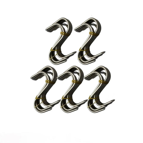 New SET 50 x 4 in Solid Stainless Steel Meat S-Hooks Butchers Hunters Sausage Ma