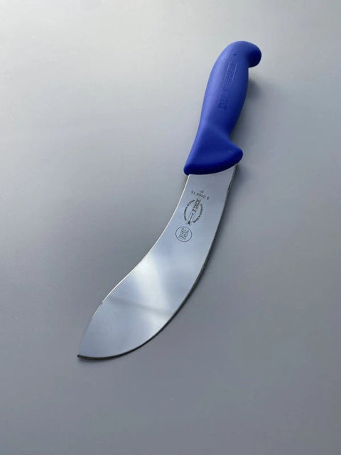 SET OF 3 F.DICK BUTCHERS ERGOGRIP LAMB SHEEP CURVED 6" SKINNING KNIFE BLUE 15CM AllYourBlades