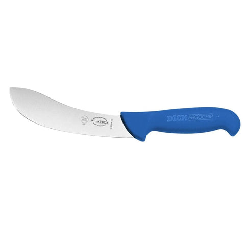 SET OF 3 F.DICK BUTCHERS ERGOGRIP LAMB SHEEP CURVED 6" SKINNING KNIFE BLUE 15CM AllYourBlades