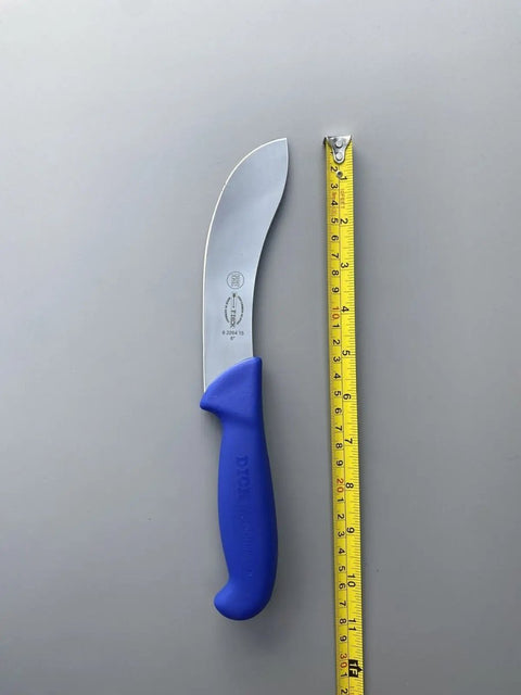 SET OF 3 F.DICK BUTCHERS ERGOGRIP LAMB SHEEP CURVED 6" SKINNING KNIFE BLUE 15CM AllYourBlades