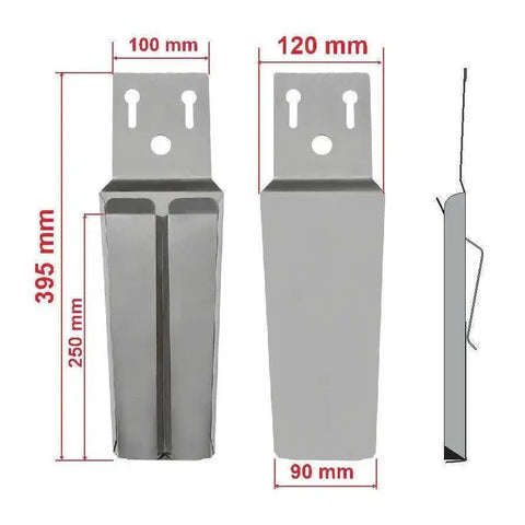 Stainless Steel Knife Scabbard 37cm 2 Knives AllYourBlades