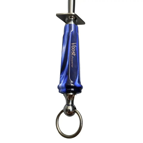 Voost 12" Round Polished Honing Steel Blue Handle AllYourBlades