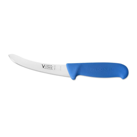 Victory Knives Butchers 5" Curved Boning Knife Rounded Tip 13cm Blue
