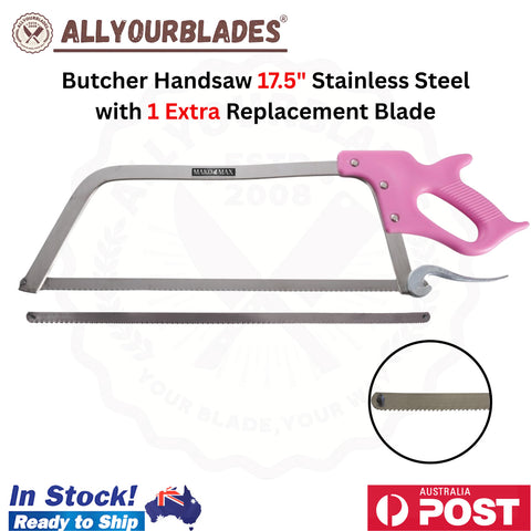 MAKO MAX 17.5" Butcher Handsaw Stainless Steel with 1 Extra Replacement Blade