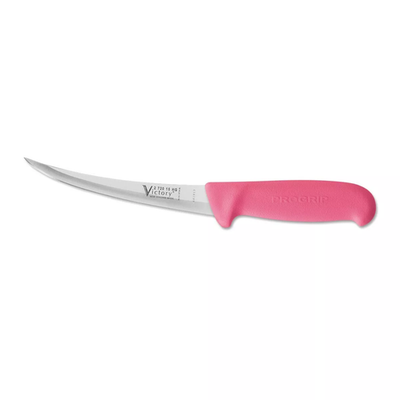 Victory Pro Grip 3PCS Hollow Ground Skinning & Curved Narrow Boning Knife Set