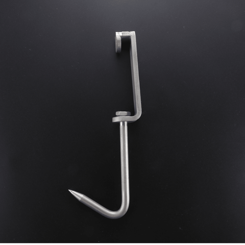 3PC Butchers Hunters Meat Rail Skid Hook Home Kill Hanging Carcasses Meat Hook