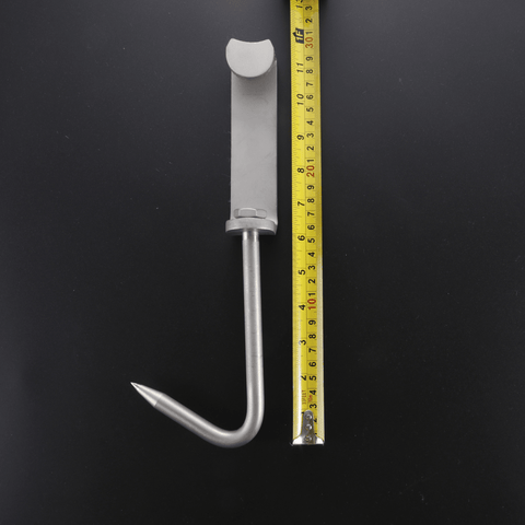 6PC Butchers Hunters Meat Rail Skid Hook Home Kill Hanging Carcasses Meat Hook