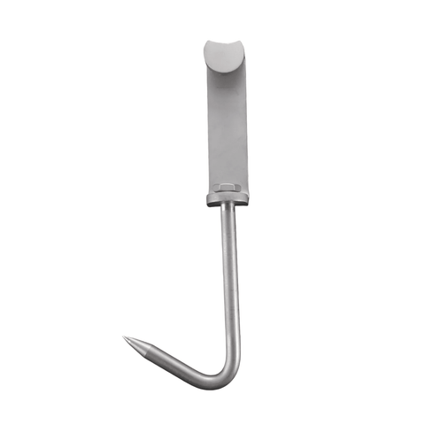 6PC Butchers Hunters Meat Rail Skid Hook Home Kill Hanging Carcasses Meat Hook