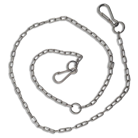 Butcher's Quad Knife Pouch Scabbard with Full Stainless Steel Chain - Two Sizes