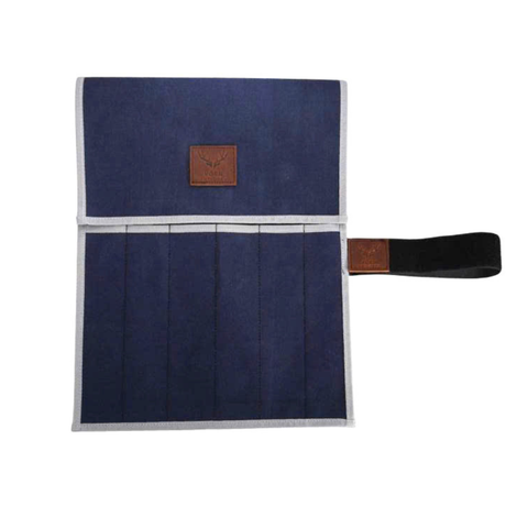 Zoro Forgas 6PCS Professional Fishermen Boat Knife Set with 12" Sharpening Steel & Canvas Wrap