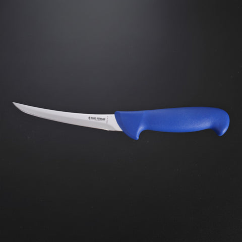Zoro Forgas 4 Piece Butcher 10" Bullnose Knife Boning Knife Set and 12" Sharpening Steel
