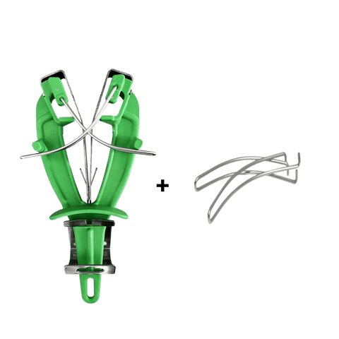 a pair of scissors and a pair of clips