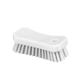 a white brush head on a black background