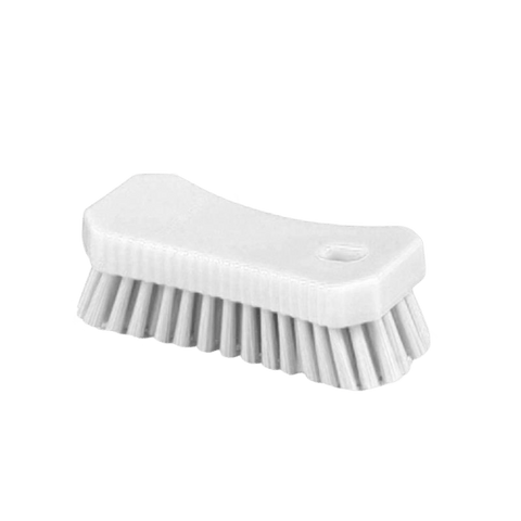 a white brush head on a black background