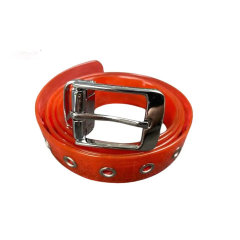 Butcher Knife Scabbard/ Knife Pouch Belt & Buckle 140cm Flexible Cut-to-Fit Red
