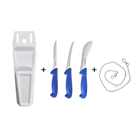 Butcher Knife Set Knife Pouch Combo Boning Skinning  Knives Chain COMBO-01