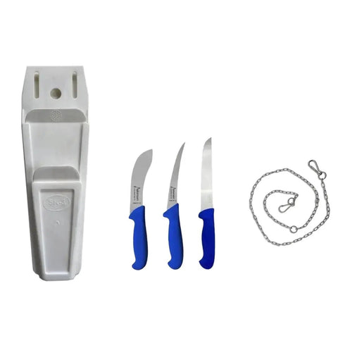 Butcher Knife Set Knife Pouch Combo Boning Skinning  Knives Chain COMBO-01