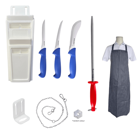 Butcher Knife Set Ultimate Tool Kit Combo - DBONE Knife Pouch SK10-4-COMBO-1