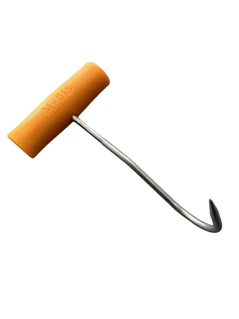 Butchers Boning Hook Cylindrical Round Meat Hook Boning Hook - Orange