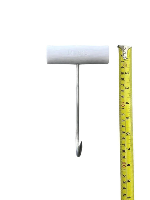 Butchers Boning Hook Cylindrical Round Meat Hook Boning Hook - White