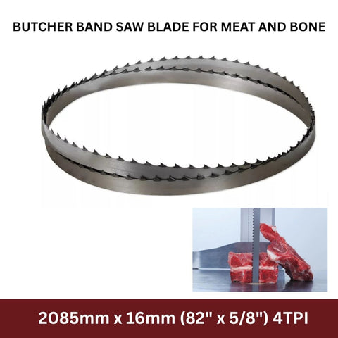 Butchers Meat Cutting Band Saw Blades Meat Bandsaw Blade 2085x16mm x 4TPI