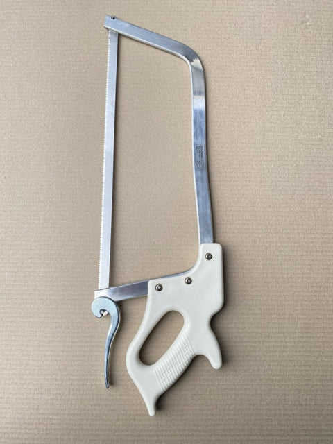Butchers Meat Handsaw 17.5" 63cm Stainless Steel Meat Saw Kamlok Extra 2 Blades