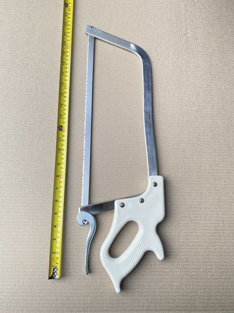Butchers Meat Handsaw 17.5" 63cm Stainless Steel Meat Saw w Kamlok Extra Blade