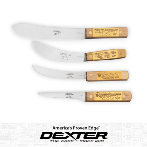 Dexter Russell Green River Original Classic 4 Piece Butcher Knife Set