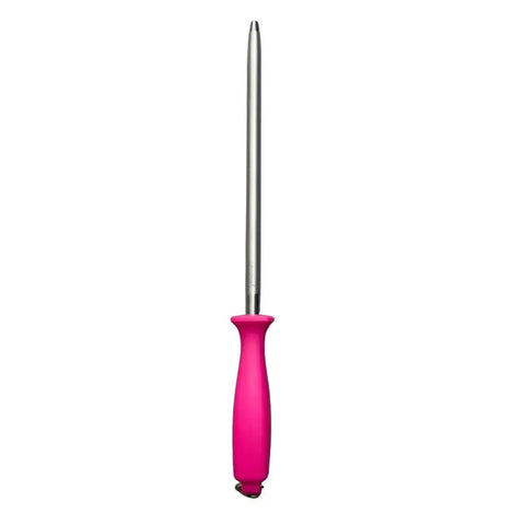 10" Diamond Cut Sharpening Steel Pink Handle AllYourBlades
