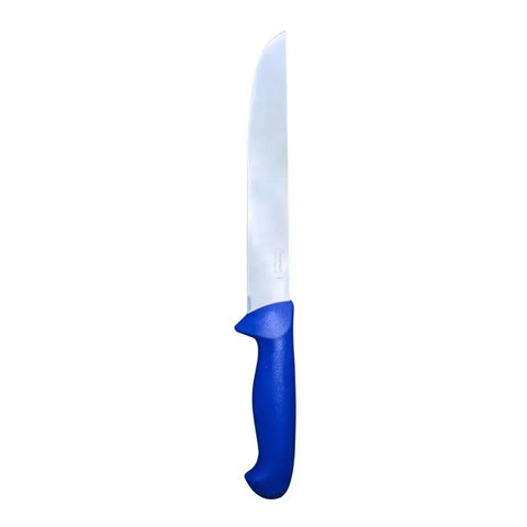 Diekensen 10"  Straight Slicing Knife Wide Blade Blue Handle AllYourBlades