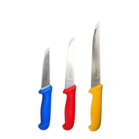 Diekensen 3-Piece Straight Boning Knife Set - Mixed Colors 2 C3CK