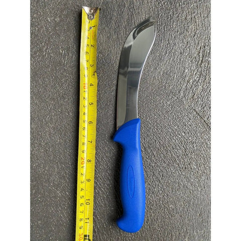 Diekensen 6' Curved Stiff Skinning Knife Blue Handle AllYourBlades