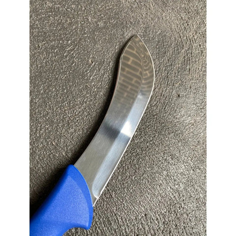 Diekensen 6' Curved Stiff Skinning Knife Blue Handle AllYourBlades