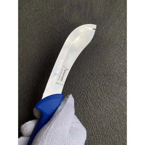 Diekensen 6' Curved Stiff Skinning Knife Blue Handle AllYourBlades