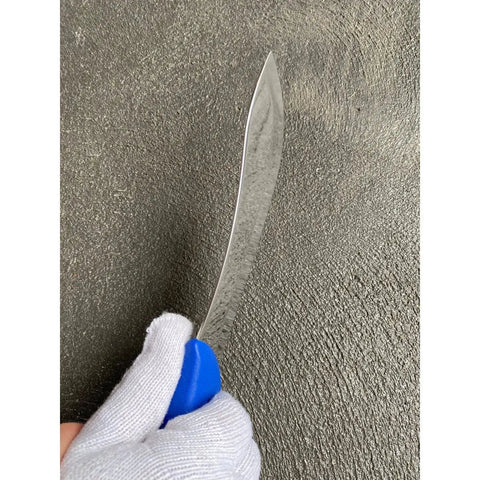 Diekensen 6' Curved Stiff Skinning Knife Blue Handle AllYourBlades